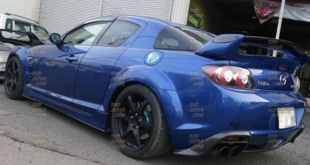 R-Magic RE Rear Bumper Muffler Garnish Set FRP - RX-8 SE3P Kouki